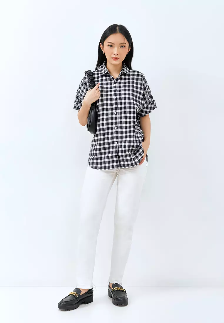 Carvil Kemeja Wanita JOVA-BLK