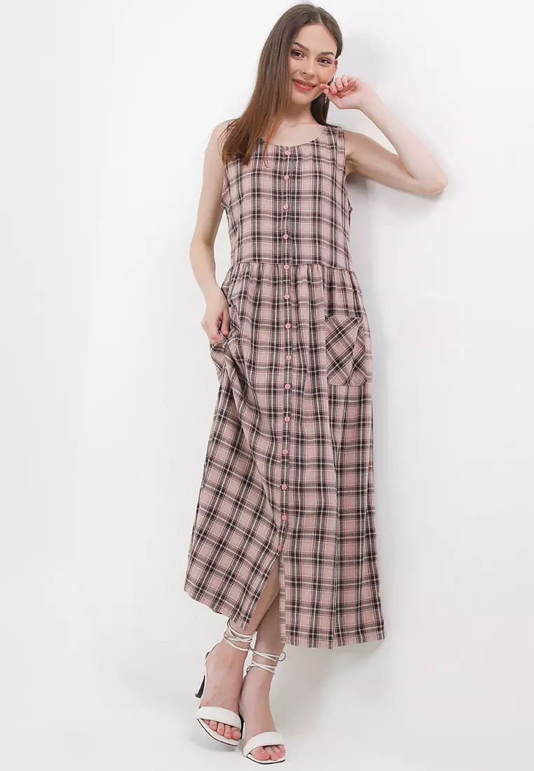 Triset Casual Pakaian Wanita Overall Dress - TD500990129