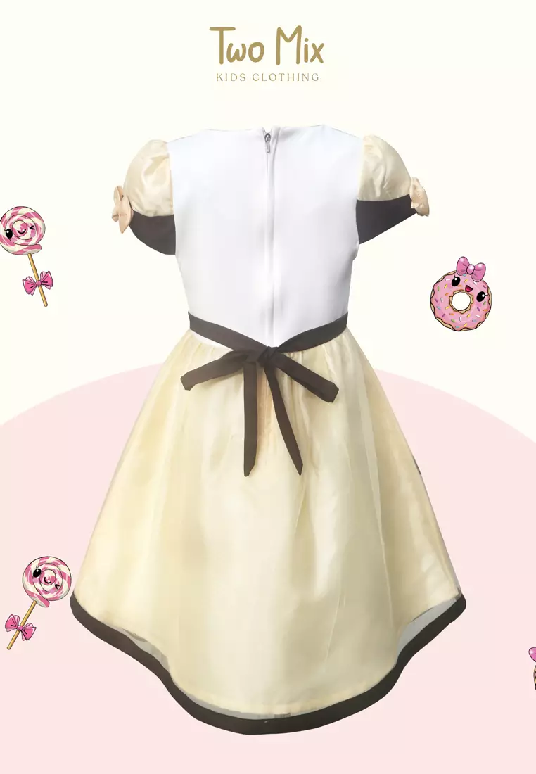 Two Mix - Dress Anak Perempuan Printing Donut 1-12 Tahun 4292