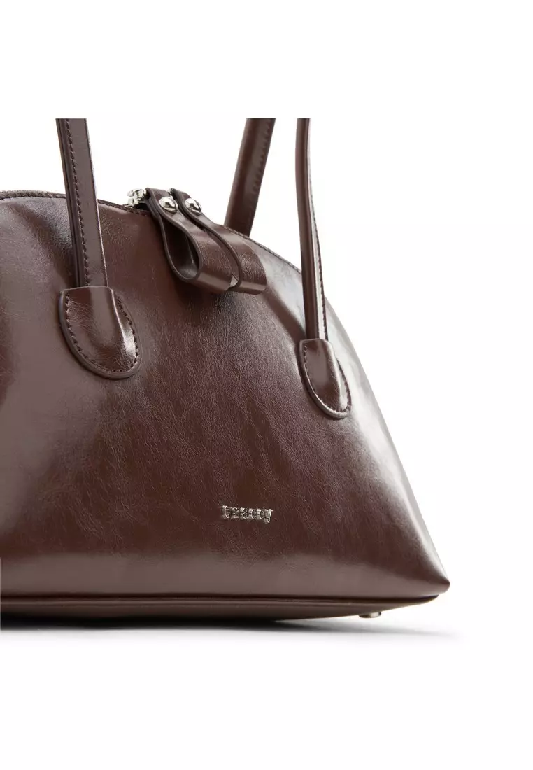 Tracey Long Strap Glossy Baguette Shoulder Bag