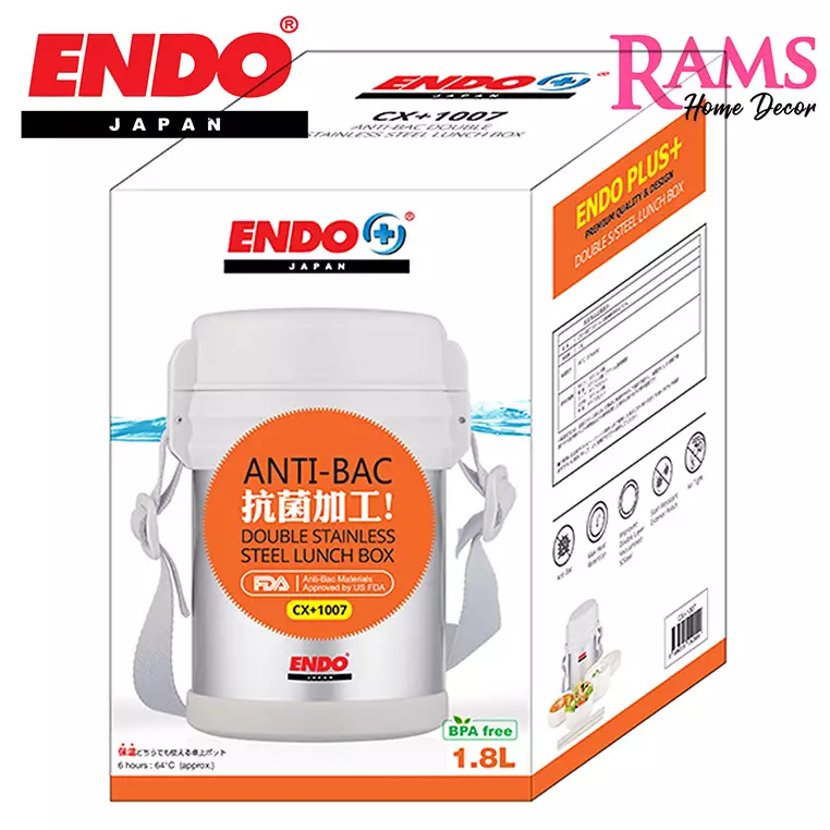 Buy Endo ENDO 1800ML Portable Thermal Double Stainless Steel Vacuum Food Lunch Box Online