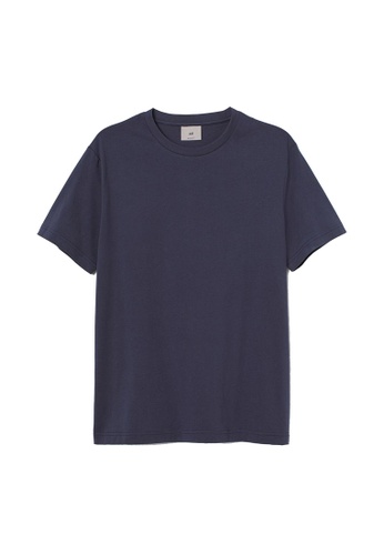H&M blue Pima Cotton T-Shirt 1D552AABCADDFEGS_1
