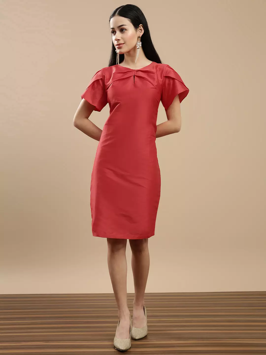 Chanira Valencia Dress - Red