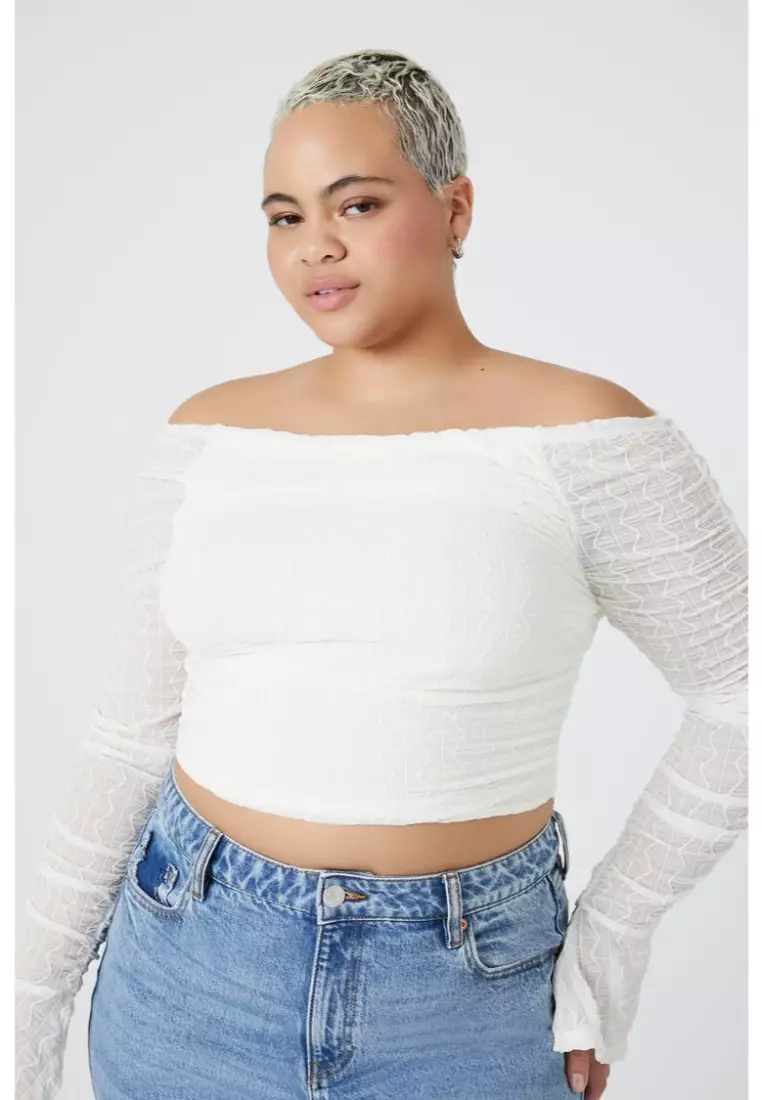 Forever 21 plus size 2025 off the shoulder top