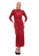 Evernoon red Selena Gamis Muslimah Wanita Motif Brukat Long Sleeve Regular Fit - Maroon 91C58AA968CCB2GS_1