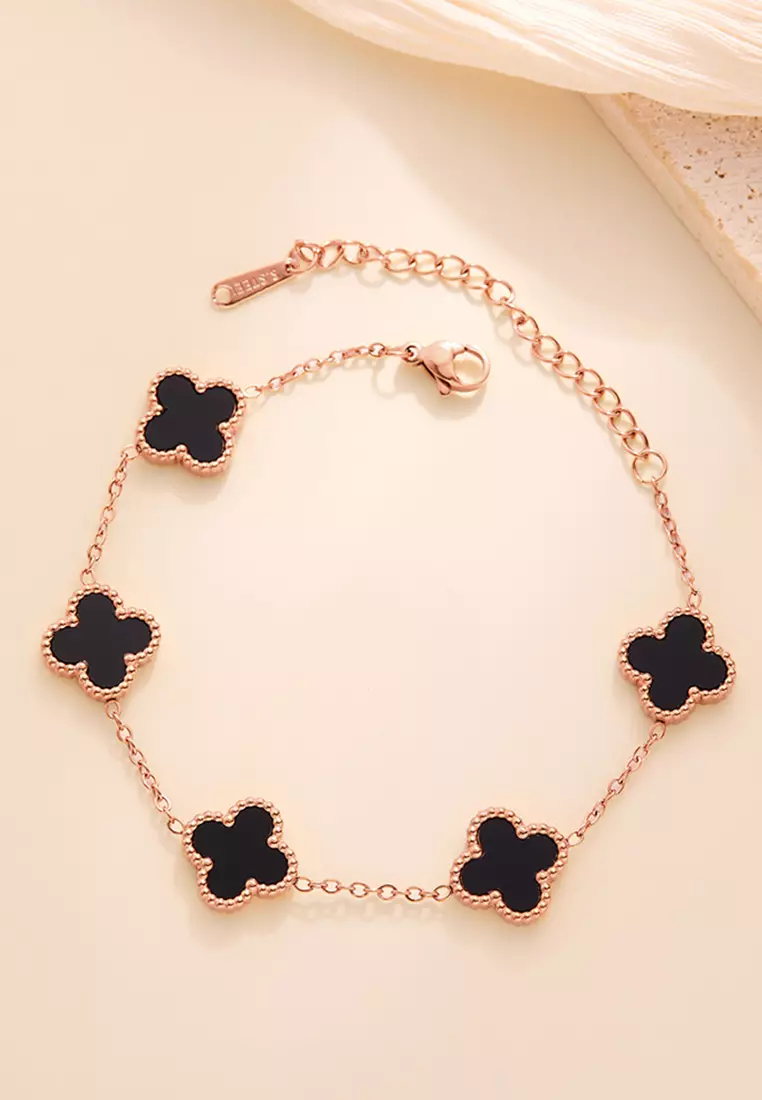 Gelang Titanium Wanita Korea Elegant Style Aksesoris Jewelry Cewek