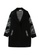 A-IN GIRLS black Fashion Lapel Check Wool Coat 2A5CDAA4C7A411GS_4