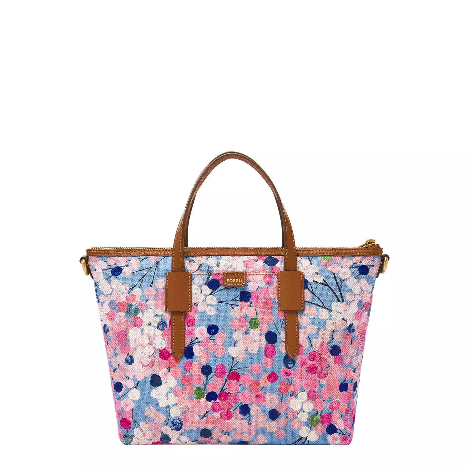 Fossil Skylar Satchel Pink Floral Tas Wanita SHB3242-677