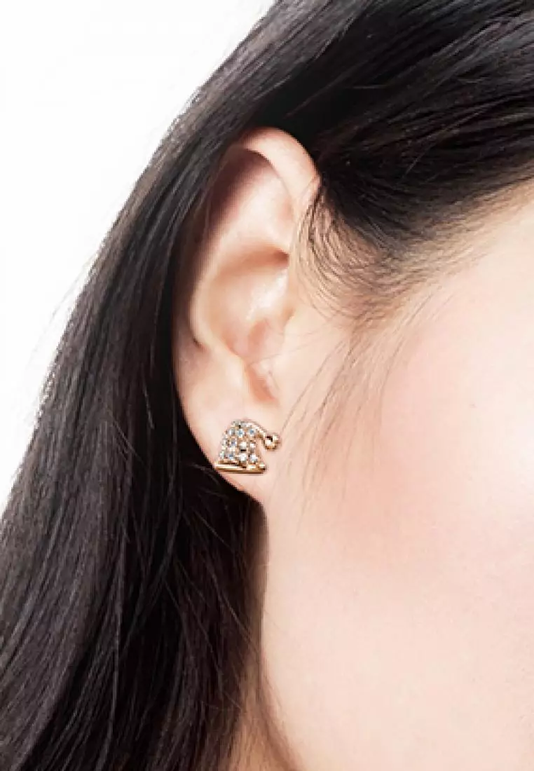 Little Santa Earring RG - Anting Crystal by Her Jewellery