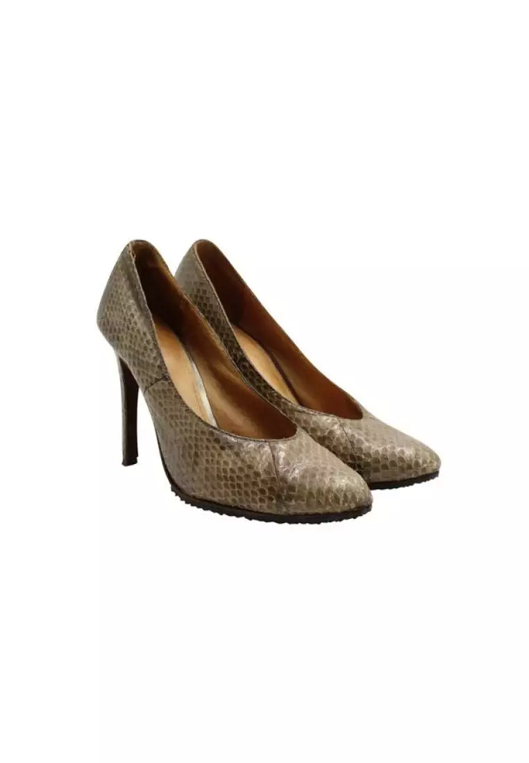 Coach snakeskin clearance heels