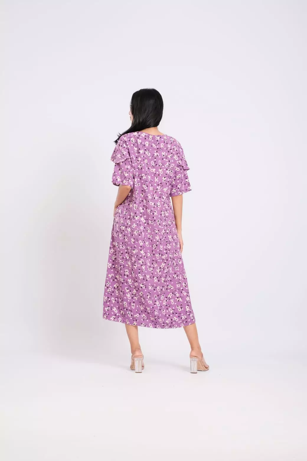 Homedress Daster Wanita Palmae Purple