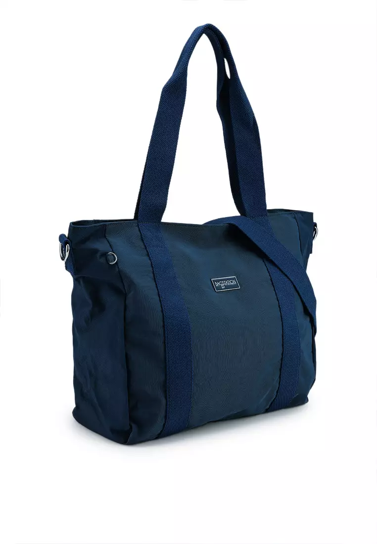 Metallic Series Crinkle Nylon Convertible Shoulder Bag