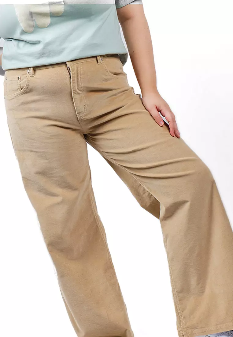 Corduroy Wide Leg Pants