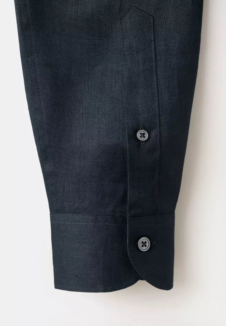 100% Linen Slim-Fit Shirt