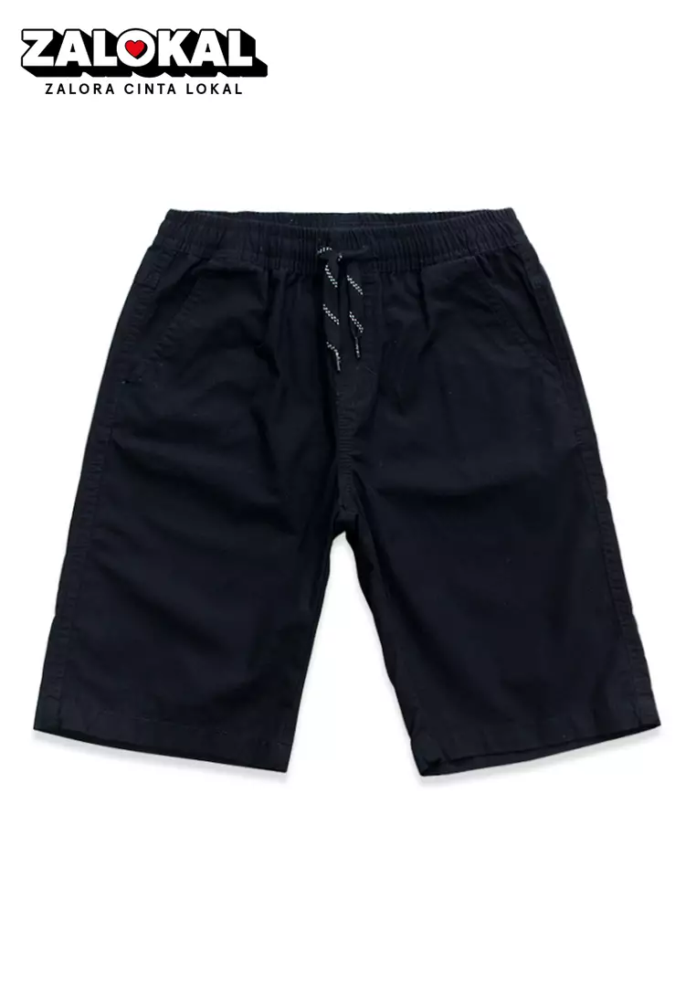 Short Pants/ Celana Pendek Anak Laki/ Rodeo Junior Black Basic Short Pants