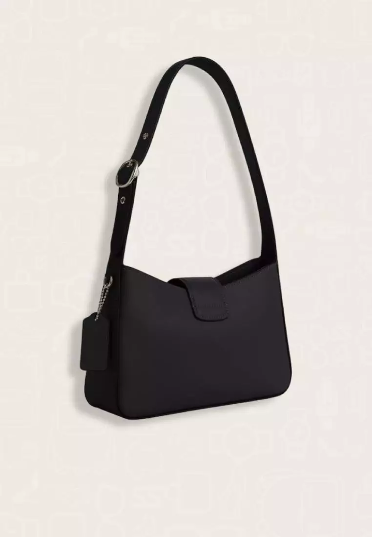 Coach Eliza Shoulder Bag With Leather Covered Closure Tan