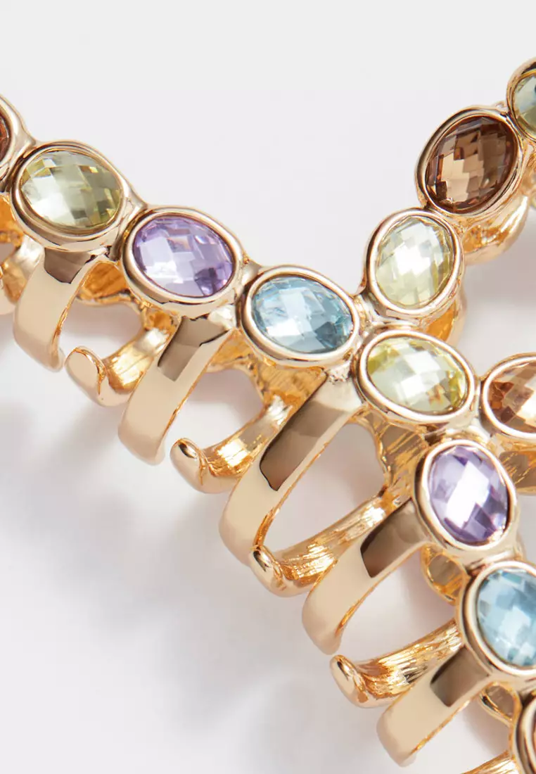 Vibrant Crystal Hair Claw