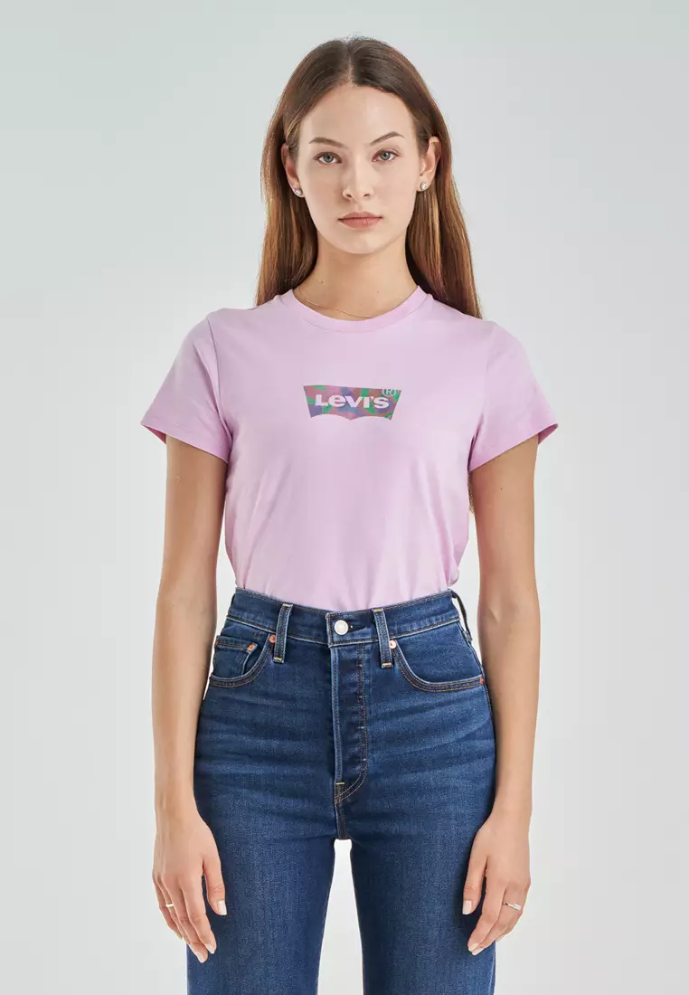 womens pink levi t shirt