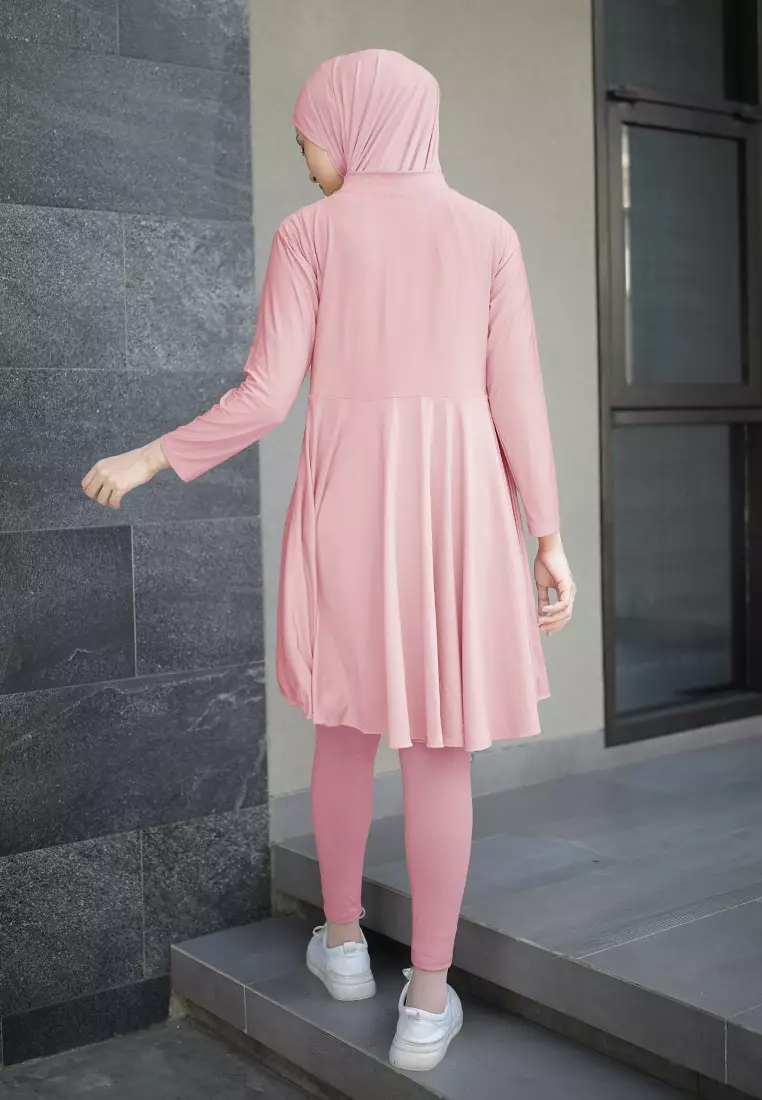 Zelena - Atasan Olahraga Wanita Ivy Longsleeve Tunic Bigsize