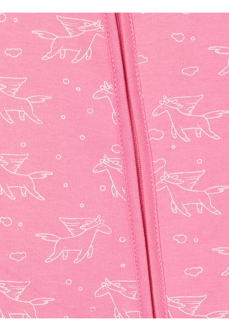 The Mom Store Fairyland Infant Zipper Romper - White