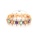 Glamorousky white Fashion Luxury Plated Gold Geometric Color Cubic Zirconia Bracelet 17cm FB9F8ACD9B027FGS_2