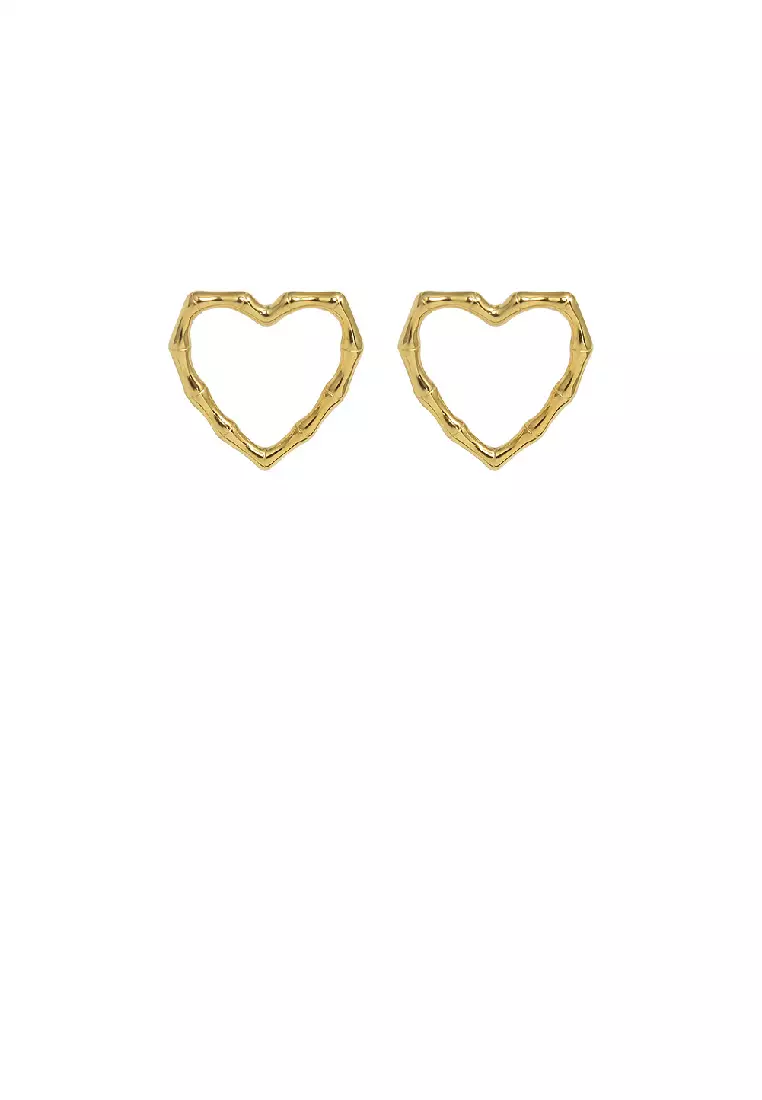 Buy Glamorousky Simple Fashion Plated Gold 316L Stainless Steel