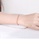 Glamorousky silver Simple Fashion Plated Rose Gold 316L Stainless Steel Stripe Bracelet 1D5F8ACC6F0816GS_4