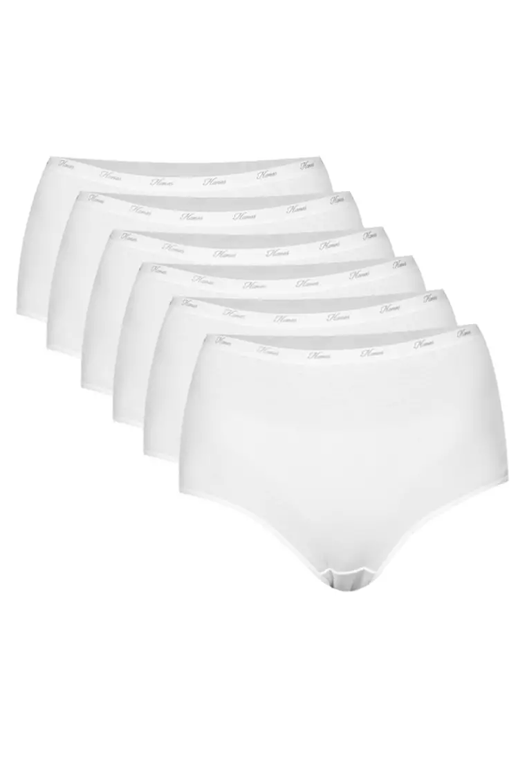 Hanes Womens Hipster Panties Underwear 6-Pack Sporty Core Cotton