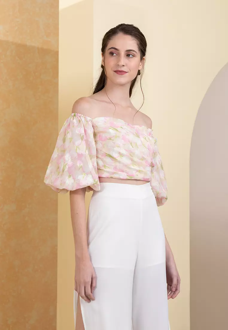 Zalora off shoulder discount top
