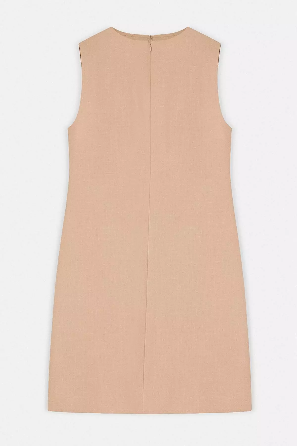 Stone Plain A-Line Short / Mini Woven Dress Twoss25El645