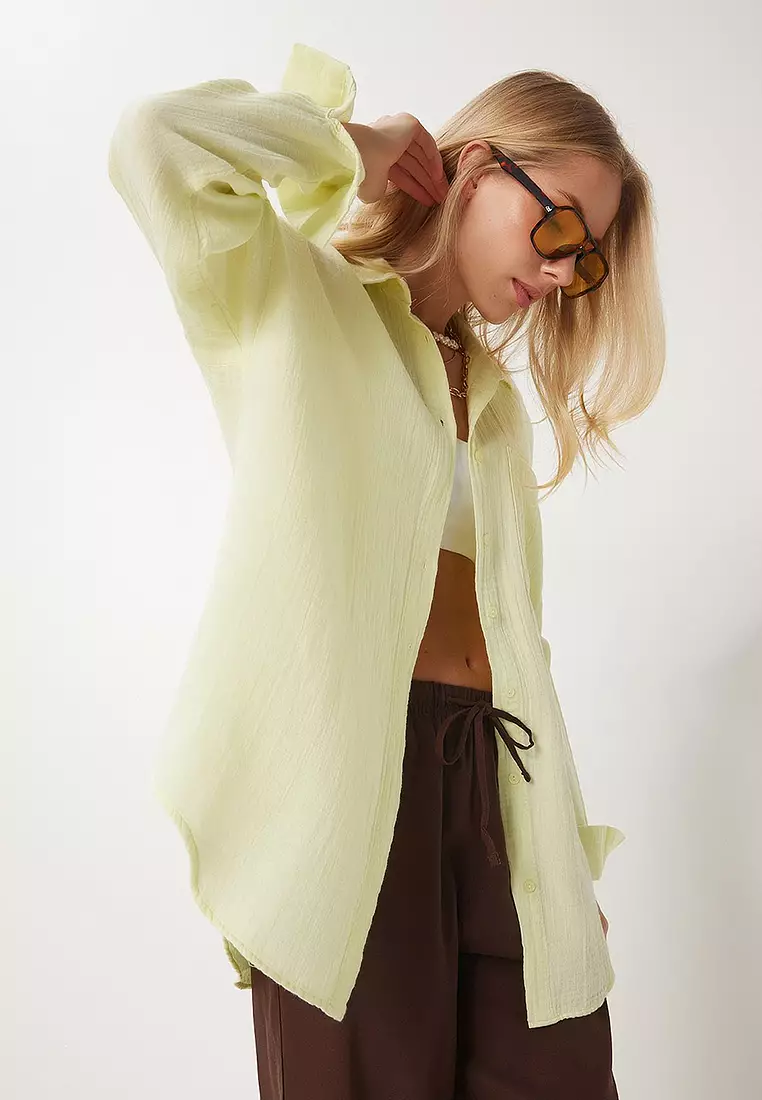 Oversize Basic Muslin Shirt