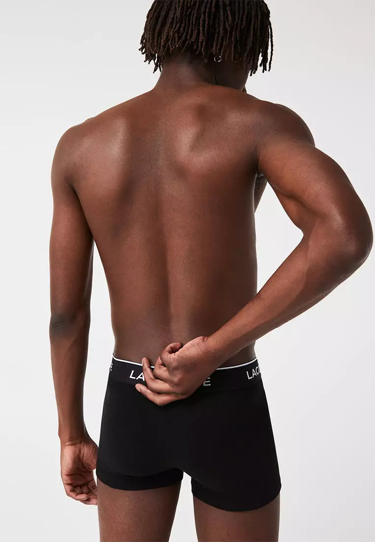 Buy Lacoste Pack Of 3 Casual Black Boxer Briefs 2024 Online