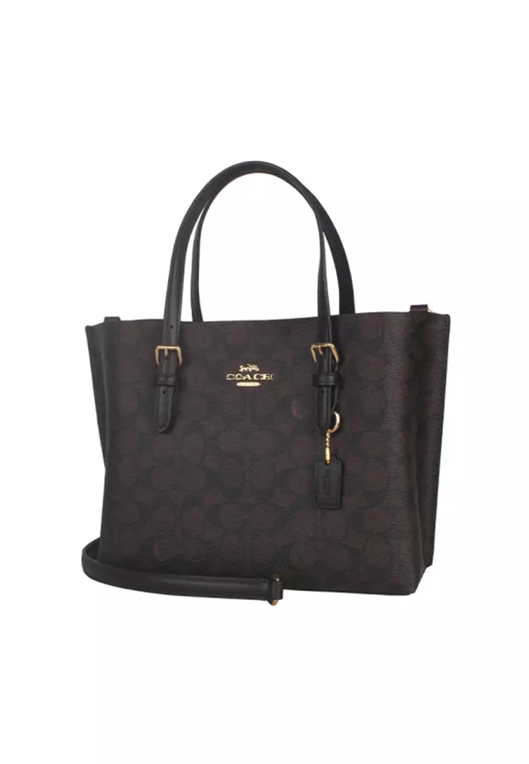 Mollie 女士托特包胡桃木色配黑色CV965