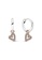 PANDORA silver Pandora 14K Rose Gold-Plated Sparkling Freehand Heart Hoop Earrings 98B60ACE716DEBGS_1