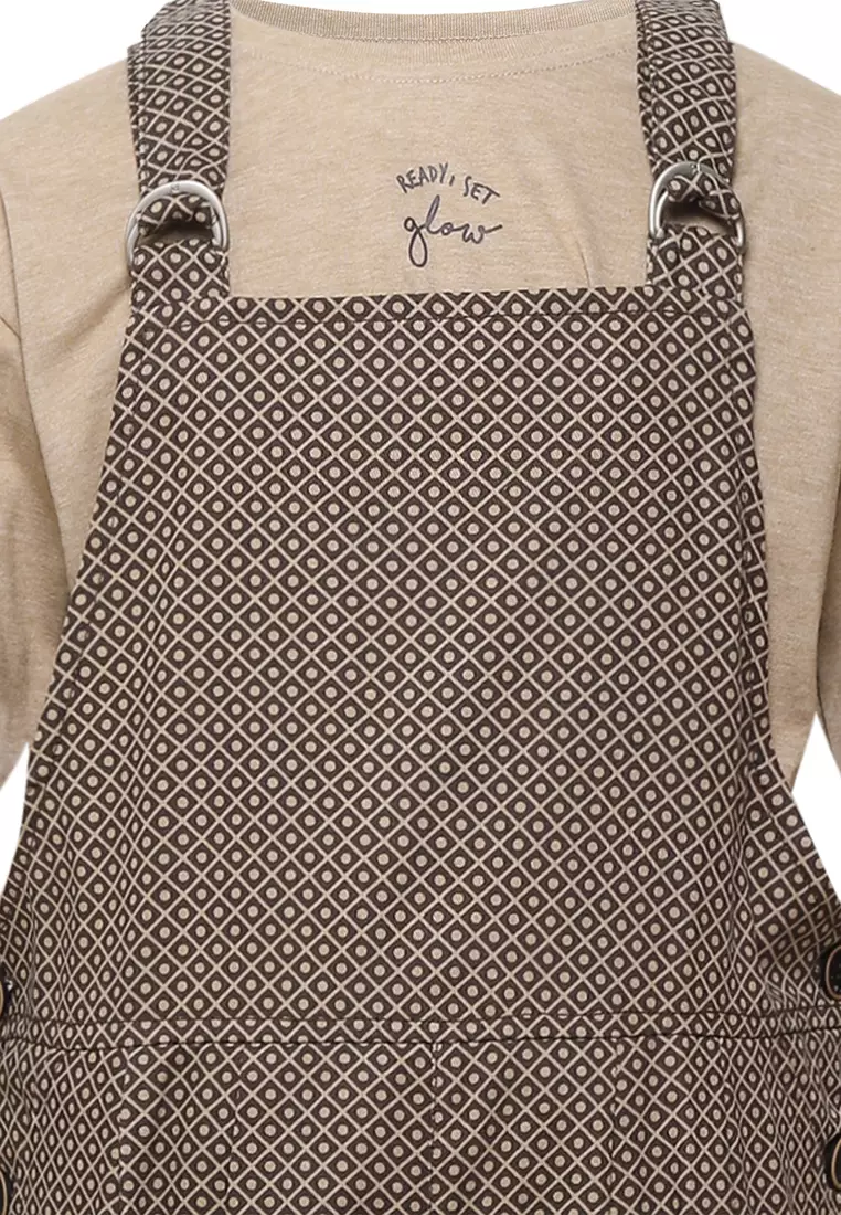 Pito Dito Girl Stormy Overall Celana Panjang Anak Coklat - Size 4