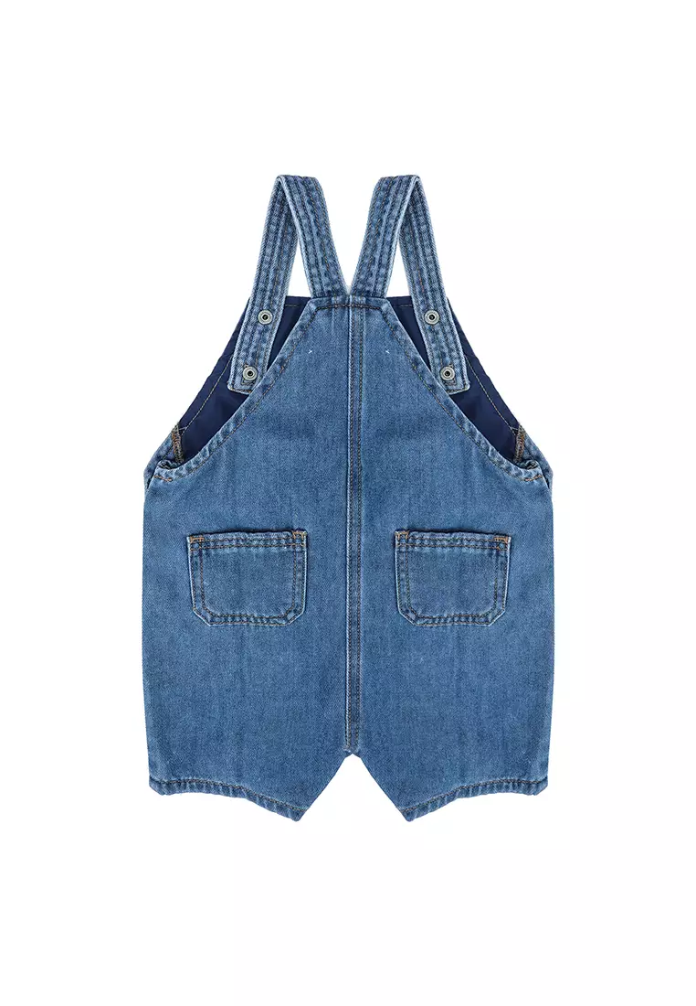 Girls blue hot sale jean overalls