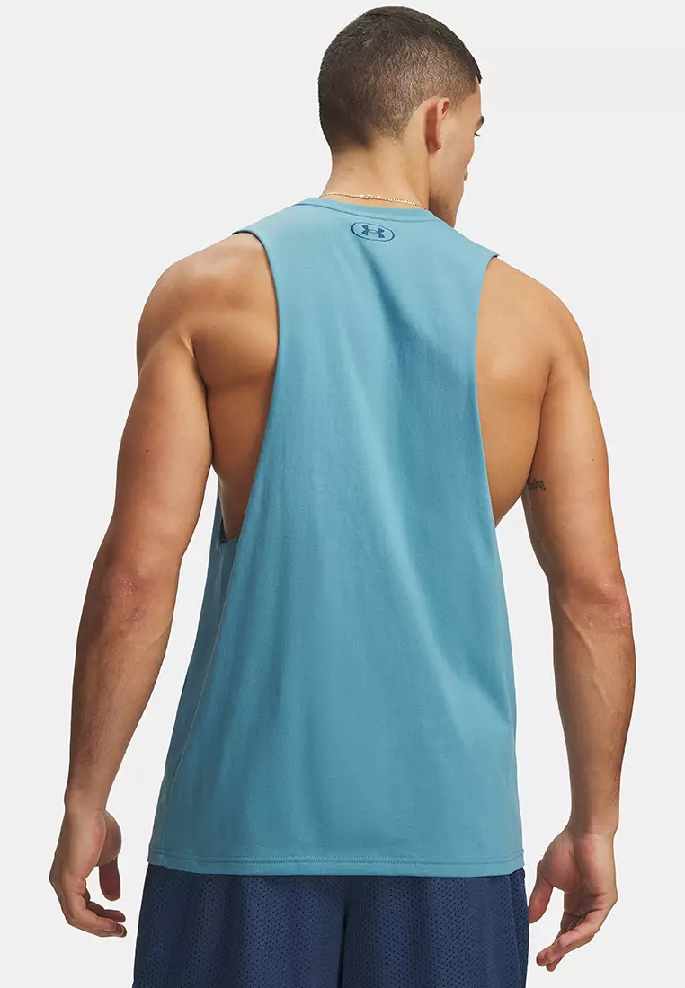 Sportstyle Left Chest Cut-Off Tank Top