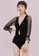 A-IN GIRLS black Sexy Mesh One-Piece Swimsuit 2738AUS1C5B4CFGS_6