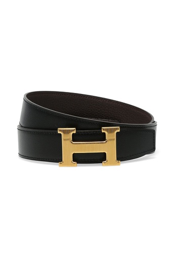 Hermès multi Hermes men's h-stripe belt buckle with double-sided leather belt 32mm A2568AC0871CDDGS_1