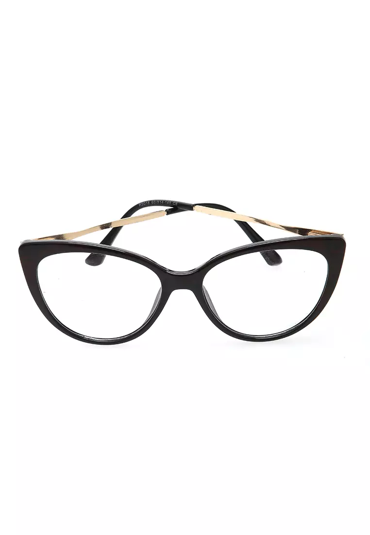 Kiano Kacamata Wanita Anti Radiasi Glasess Frame Material Plastic ORIGINAL - Black