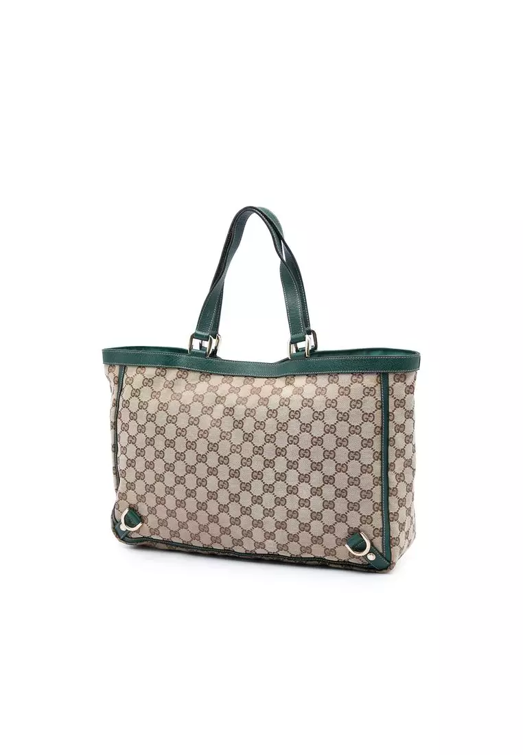 Pre-Loved Gucci Gg Canvas Abbey D Ring Tote
