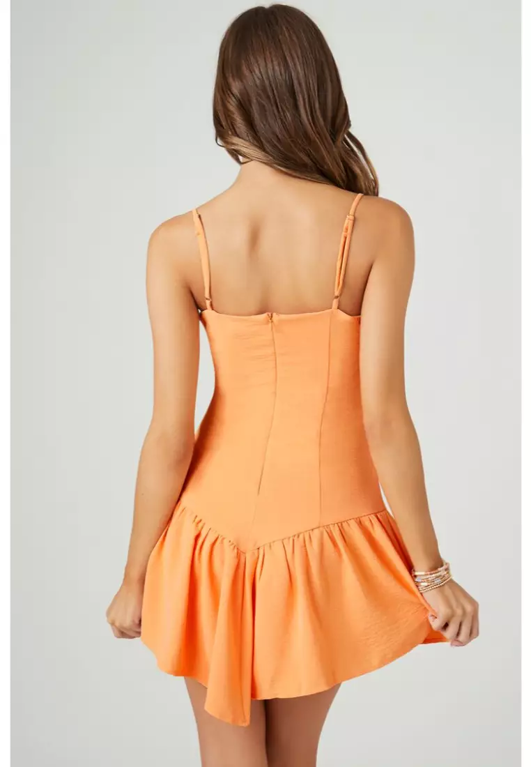 Buy FOREVER 21 Ruffled Sweetheart Cami Mini Dress 2024 Online