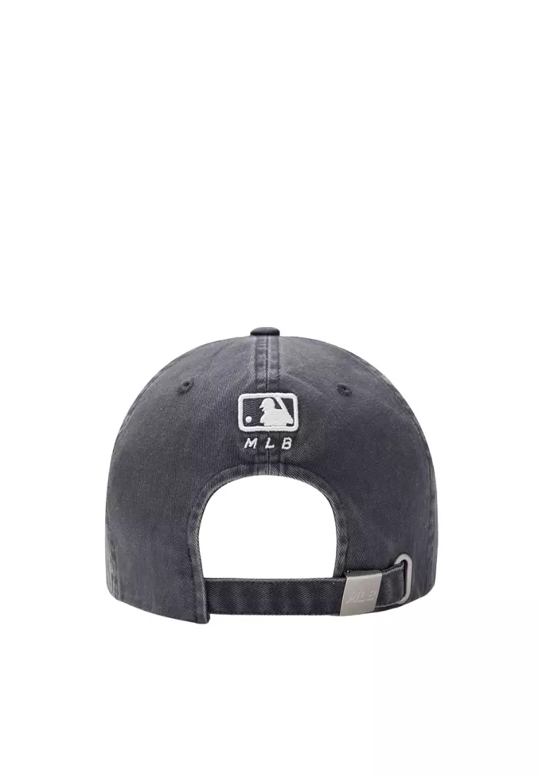 ★MLB Korea★ Varsity Vintage Structure Ball Cap BOS MgSand MLB KOREA Varsity Collective Lettering Denim Ball Cap, New