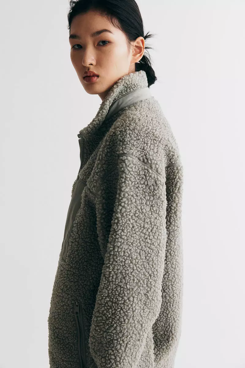 Teddy jacket hm on sale