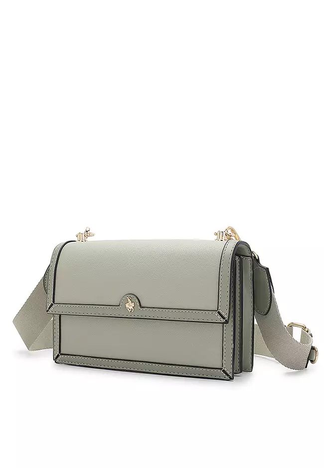 Flap Shoulder Bag / Sling Bag / Crossbody Bag - Green