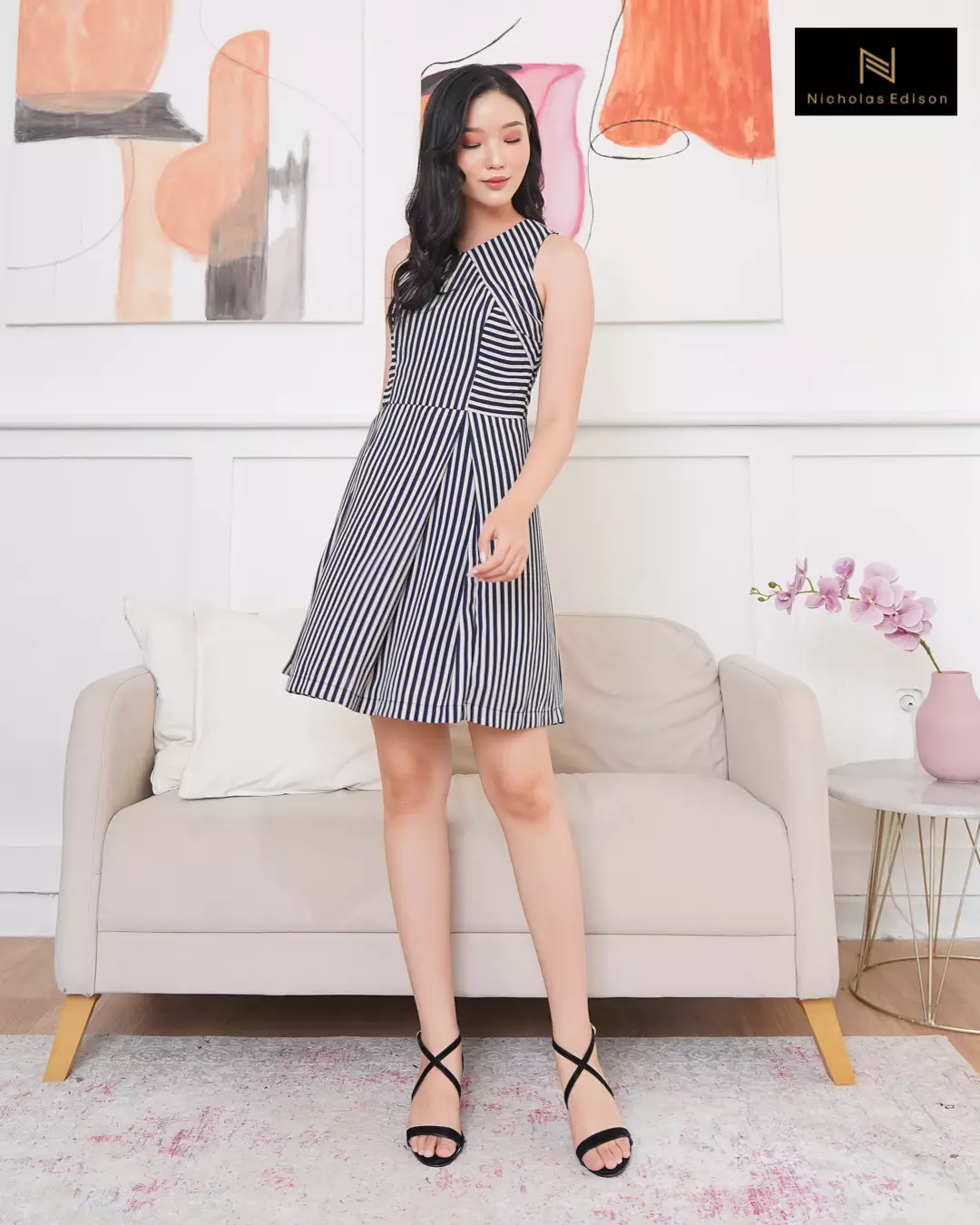 Nicholas Edison Heel Kirana Black