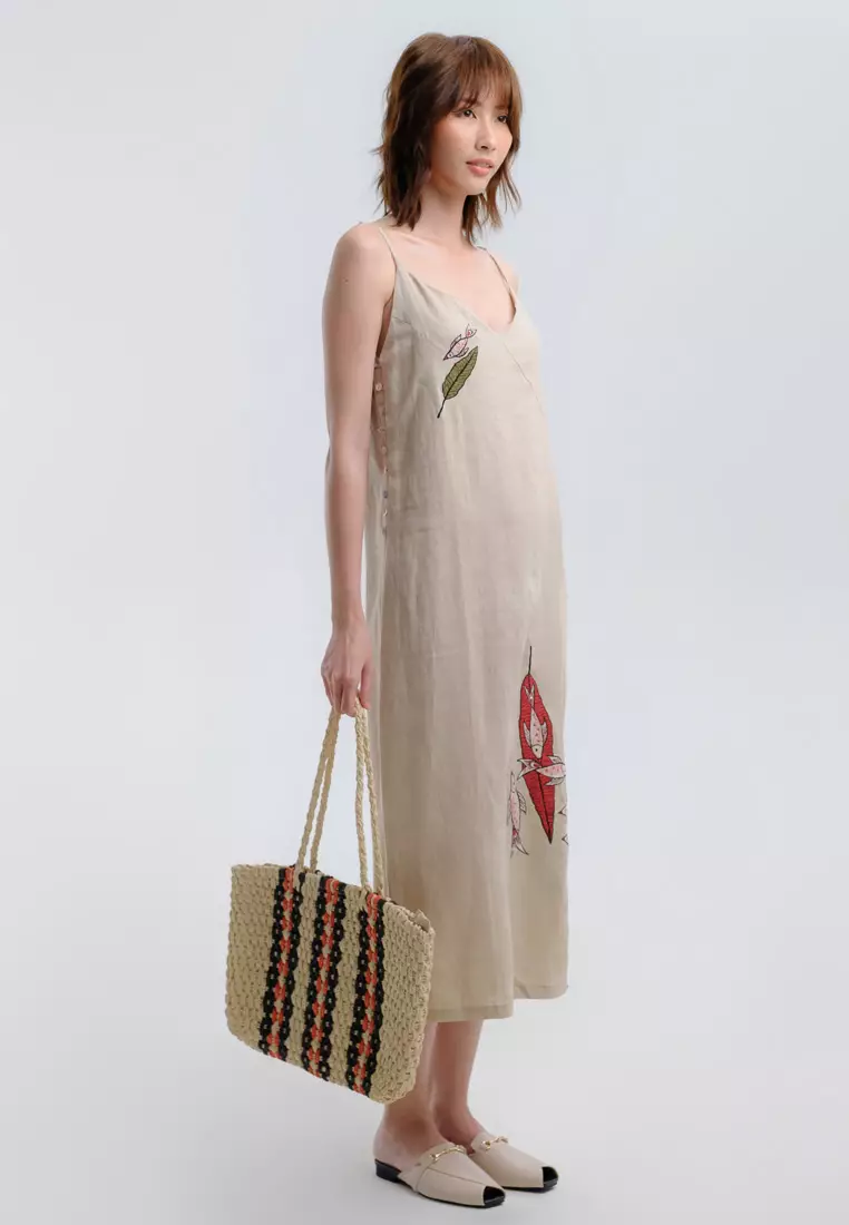 Scent of Summer Midi Linen Dress