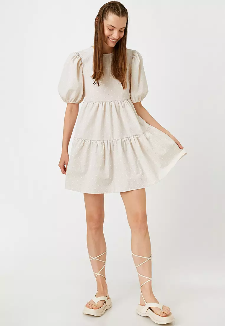 Puff Sleeves Dress