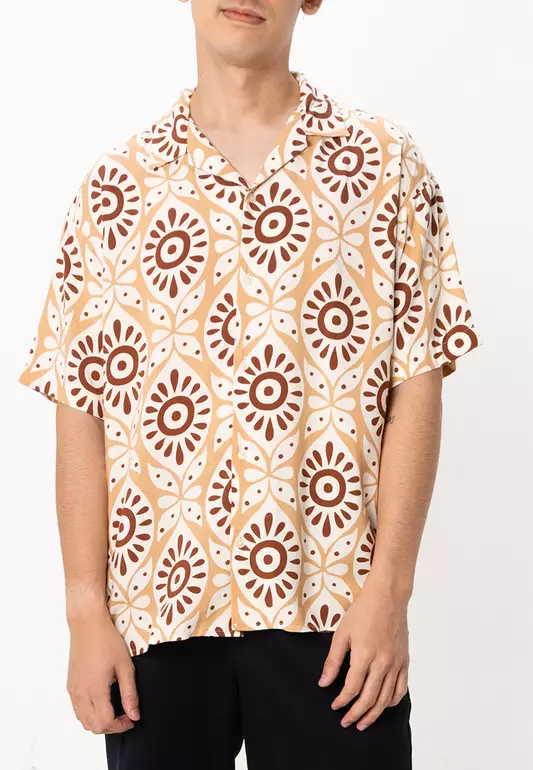 Jeff Gallery Print Resort Shirt