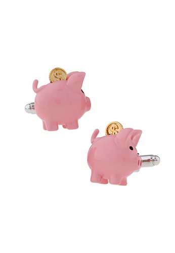 Buy Splice Cufflinks Pink Piggy Bank Cufflinks Online On Zalora Singapore